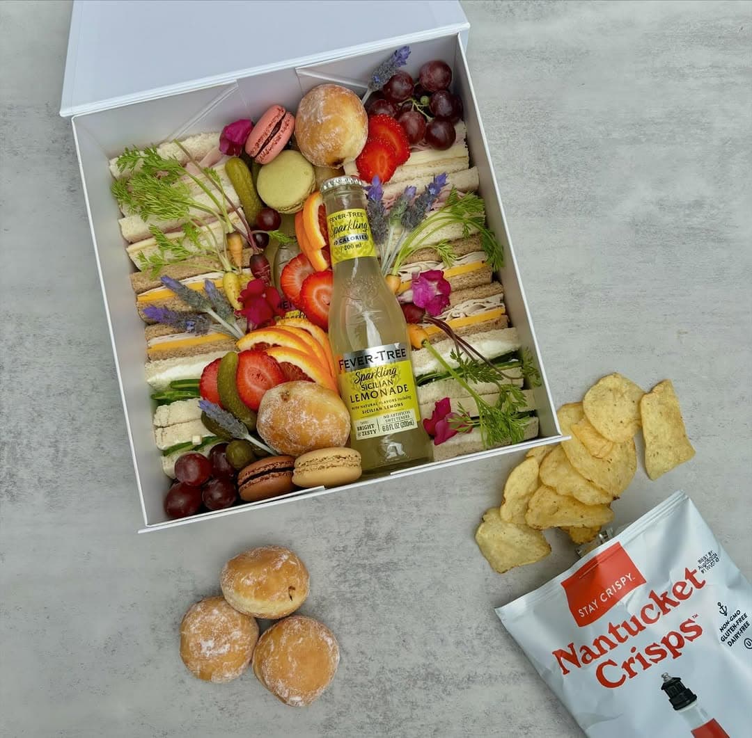 Professional individual executive meeting grazing boxes for office lunches and corporate seminars