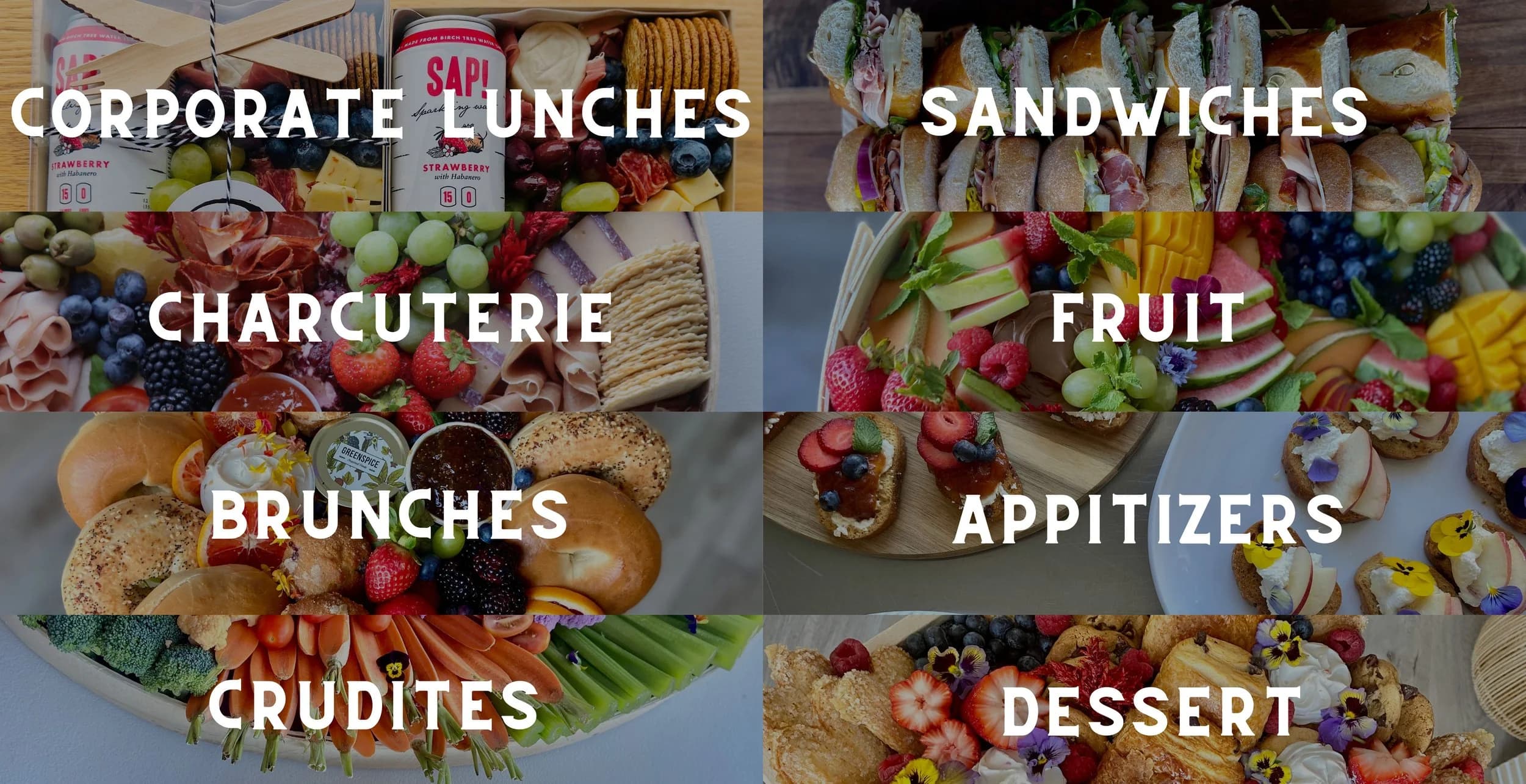 A 10-foot grand grazing spread built for a corporate anniversary celebration in Newark.